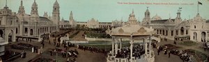 Utsikt fra Dectorative Arts Palace, Franco-British Exhibition, London, 1908 av English Photographer
