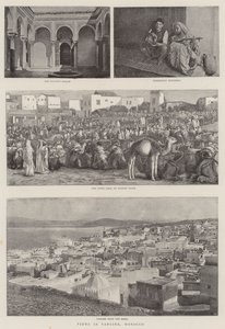 Utsikt i Tangier, Marokko