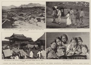 Utsikt i hovedstaden i Corea, sete for konflikten mellom Kina og Japan av English Photographer