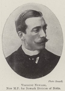 Viscount Newark, ny MP for Newark Division of Notts av English Photographer