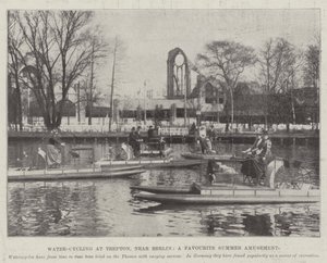 Vannsykling ved Trepton, nær Berlin, en favoritt sommerfornøyelse av English Photographer