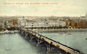 Waterloo Bridge og Somerset House (fargebilde) av English Photographer