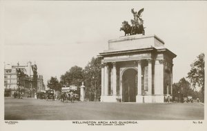 Wellington Arch og Quadriga, Hyde Park Corner av English Photographer