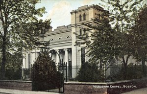 Wesleyan Chapel, Boston (fargebilde) av English Photographer