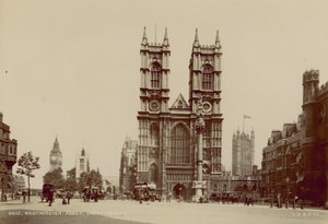 Vestfronten av Westminster Abbey av English Photographer
