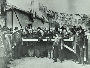 Westferry Road: frigjør bomveien, 1885 av English Photographer
