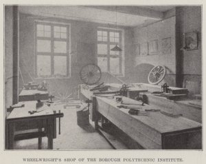 Wheelwrights Shop ved Borough Polytechnic Institute av English Photographer
