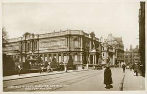 Wolverhampton Art Gallery, Lichfield Street (s/hvitt bilde) av English Photographer