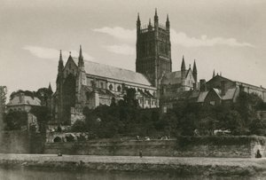 Worcester Cathedral, fra sør-vest av English Photographer