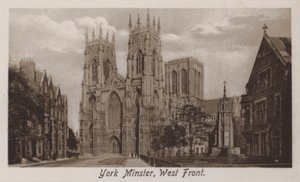 York Minster, West Front (s/hvitt bilde) av English Photographer