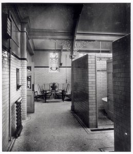 Private avlukker og venteområde i Bramley Baths, Leeds