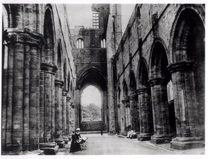 Besøkende til Kirkstall Abbey