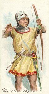 1415, tiden for slaget ved Agincourt av English School