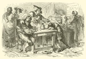 1600-talls festlighet (gravering) av English School