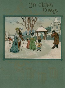 1905 kalender med vers av Alfred Austin (fargelitografi,) av English School