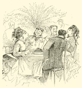 1800-talls kaféscene av English School