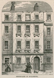 28 Dean Street, Soho, London, fødestedet til kunstneren Joseph Nollekens av English School