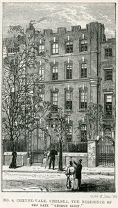 4 Cheyne Walk, Chelsea, residensen til avdøde George Eliot av English School