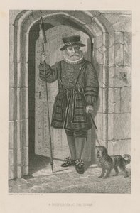 Ein Beefeater im Tower