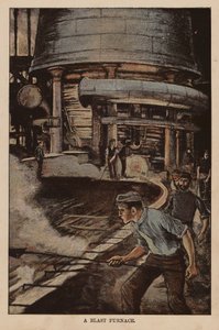 En masovn (fargelitografi) av English School