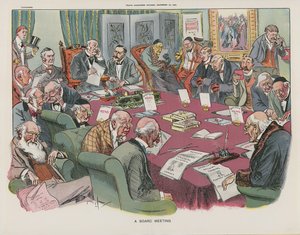 Eine Vorstandssitzung von English School