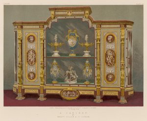 Et kabinett av Mrs Gillow og Co, London av English School