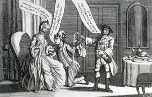 En viss person i karakteren av en dåre, 1770 av English School