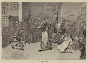 Et kinesisk drama (gravering) av English School