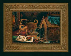 En julesuvenir (chromolitho) av English School