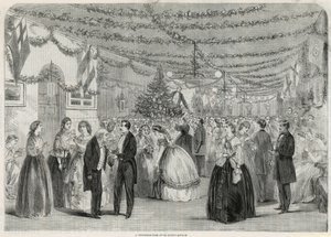 Et juletre på St Lukes Asylum av English School
