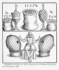 En erklæring som fastsetter datoen for neste tegning av det store stående lotteriet for Virginia, trykt av Felix Kyngston for William Welby, London, 1615 av English School