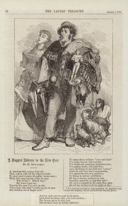 Eine Hundegedicht-Adresse zum neuen Jahr (Stich) von English School