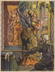 Et passende klimaks, Rue de la Paix (farge litho) av English School