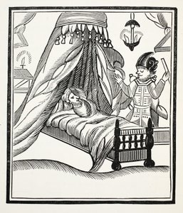 En fullstendig, sann og spesiell beretning, illustrasjon fra Chap-books of the Eighteenth Century av John Ashton, pub. 1882 av English School