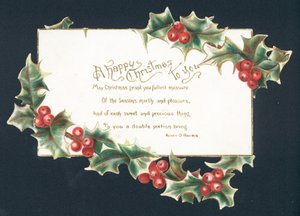 God jul til deg - julekort av English School