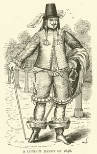 En London Dandy fra 1646 av English School