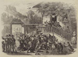En ekteskapsseremoni på Embrun (gravering) av English School