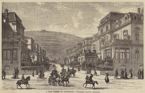 En ny gate i Stuttgart (gravering) av English School