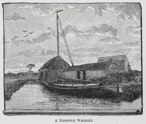 Eine Norfolk-Wherry von English School