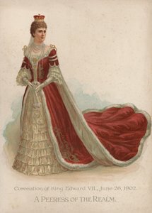 A Peeress of the Realm (chromolitho) av English School