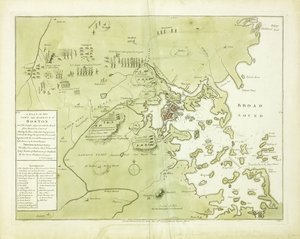 En plan for byen og havnen i Boston og landet ved siden av" av English School