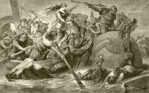 En plyndringsekspedisjon av vikingene av English School