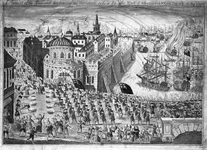 Et prospekt av byen Havannah, tatt av jarlen av Albemarle og Sir George Pocock 13. august 1762