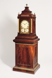 Et gigantisk kvarter fra Regency slående åtte dagers turn-table orgelklokke, ca. 1820 av English School
