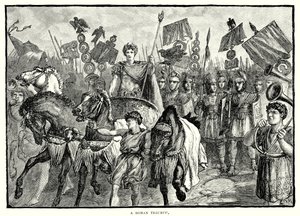 En romersk triumf (gravering) av English School