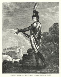 En Royal Edinburgh Volunteer (gravering) av English School