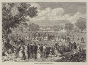 En skolegodbit på Barnes Common (gravering) av English School
