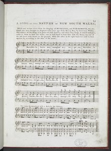 Ein Lied der Eingeborenen von New South Wales