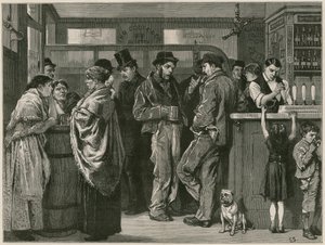 En søndag ettermiddag i et gin-palass, hentet fra livet av English School