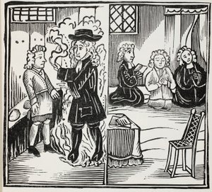 A Terrible and Seasonable Warning to Young Men, illustrasjon fra Chap-books of the Eighteenth Century av John Ashton, pub. 1882 av English School